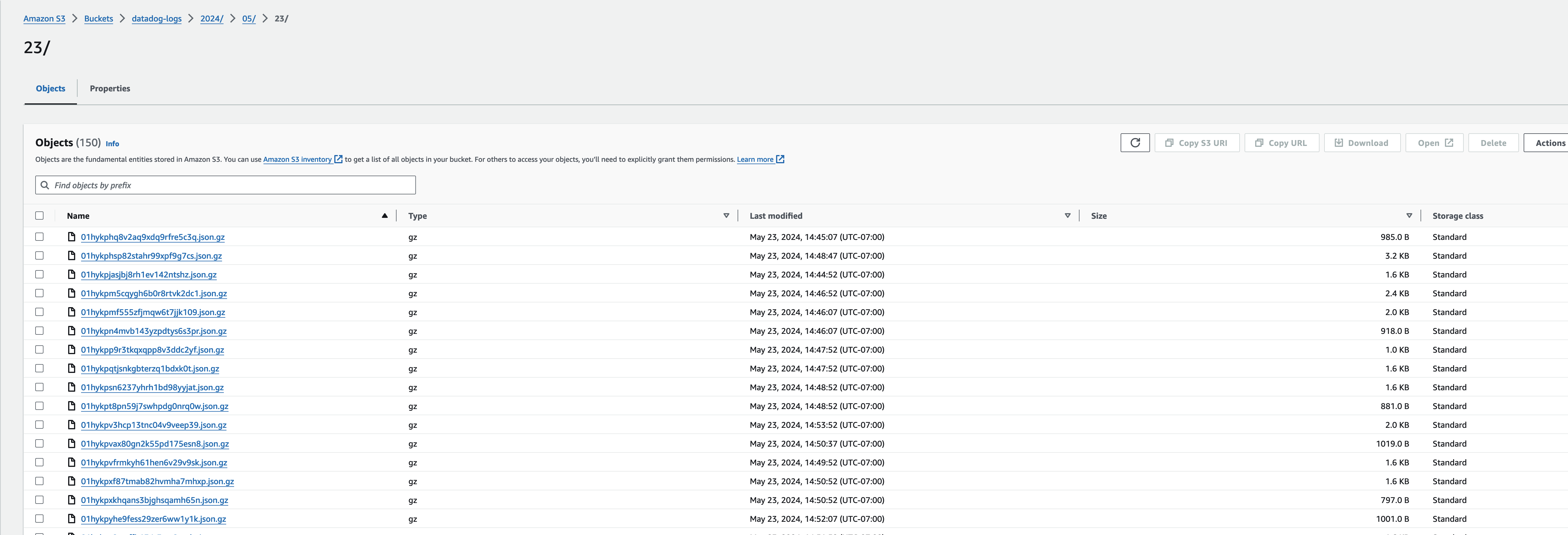 Datadog Logs in S3